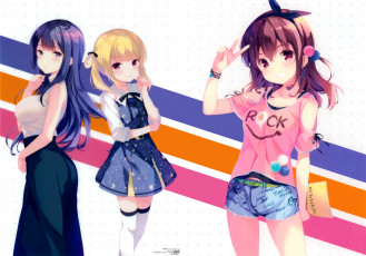 Картинка аниме unknown +другое karasuma chitose giarlish number shibasaki kazuha sonou momoka