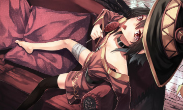 Картинка аниме kono+subarashii+sekai+ni+shukufuku+wo megumin