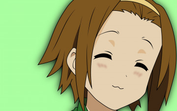 Картинка аниме k-on девушка взгляд фон
