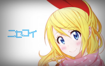 Картинка аниме nisekoi девушка фон взгляд