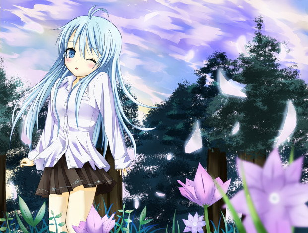 Обои картинки фото аниме, denpa onna to seishun otoko, фон, взгляд, девушка