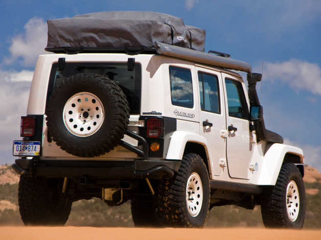 Обои картинки фото jeep wrangler overland concept 2009, автомобили, jeep, wrangler, overland, concept, 2009