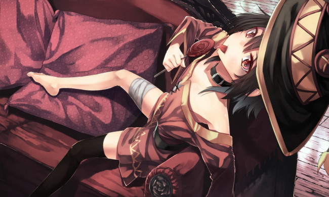 Обои картинки фото аниме, kono subarashii sekai ni shukufuku wo, megumin