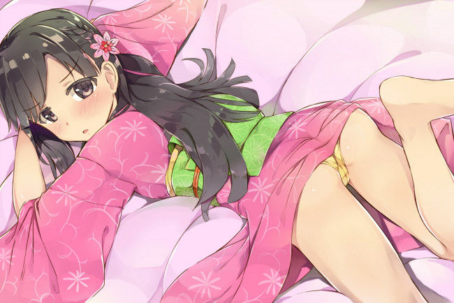 Обои картинки фото аниме, idolm@ster, kobayakawa, sae