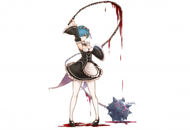 Обои картинки фото аниме, re,  zero kara hajimeru isekai seikatsu, rem