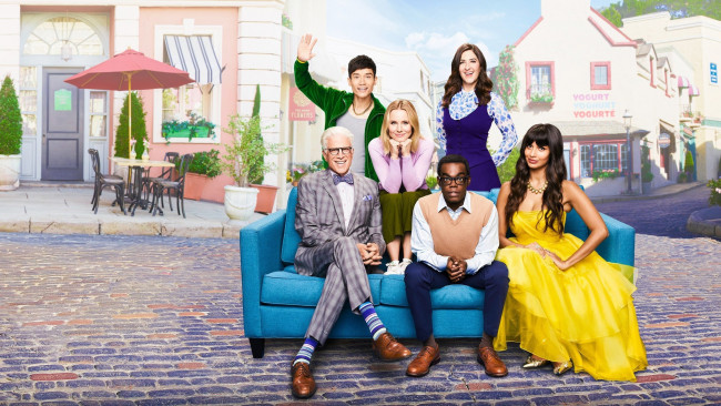 Обои картинки фото the good place, кино фильмы, the good place , сериал, в, лучшем, мире, фэнтези, драма, мелодрама, комедия, kristen, bell