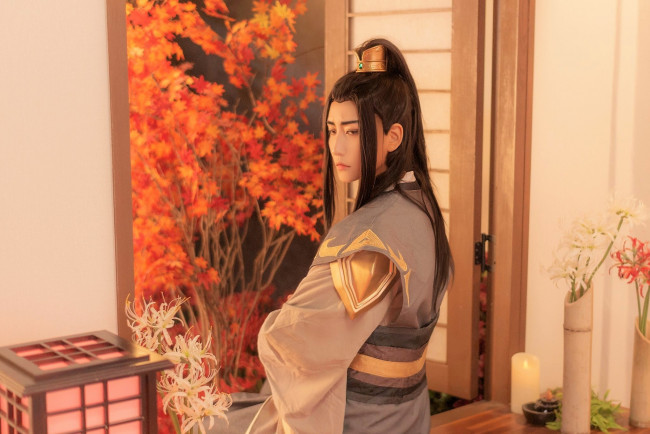 Обои картинки фото мужчины, - креатив,  косплей, не, минцзюэ, костюм, осень