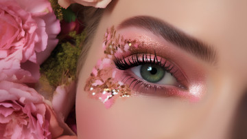 Картинка разное глаза модель оригинальный макияж