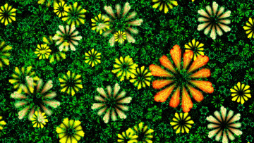 обоя рисованное, цветы, узор