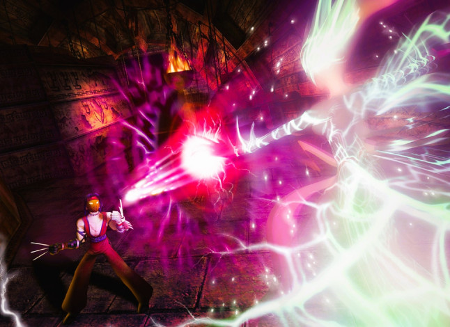 Обои картинки фото видео игры, sudeki, персонажи, поединок, магия, когти