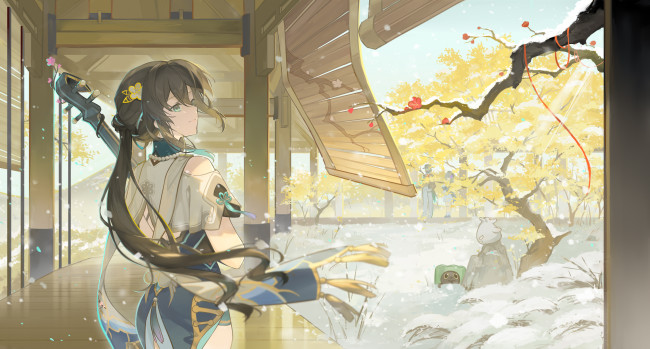 Обои картинки фото аниме, honkai,  star rail, девушка