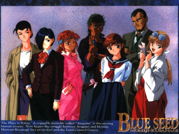 Обои картинки фото аниме, blue, seed