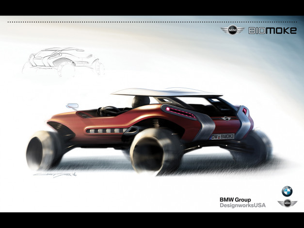 Обои картинки фото 2006, mini, bimoke, автомобили, 3д