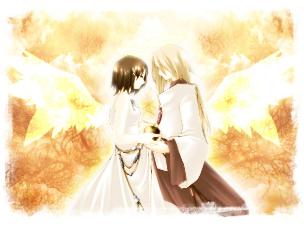 Обои картинки фото аниме, angels, demons