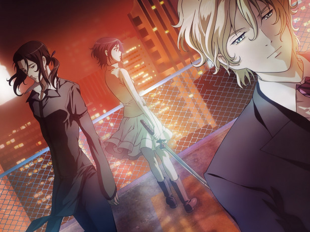 Обои картинки фото аниме, blood 