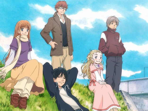 Обои картинки фото аниме, honey, and, clover