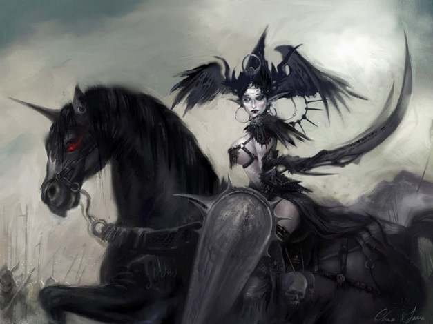 Обои картинки фото фэнтези, единороги