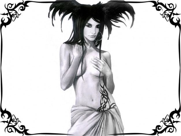 Обои картинки фото рисованные, люди