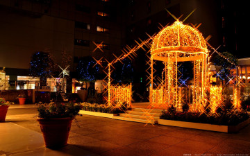 Картинка города огни ночного