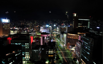 Картинка города огни ночного