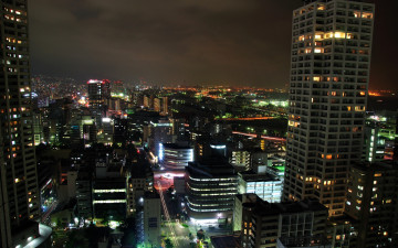 Картинка города огни ночного