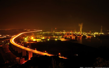 Картинка города огни ночного kyoto