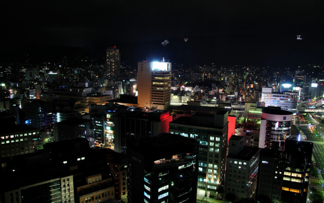 Обои картинки фото города, огни, ночного