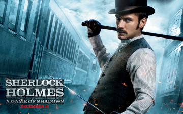 Картинка sherlock holmes game of shadows кино фильмы watson доктор ватсон jude law