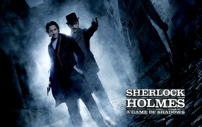 Обои картинки фото sherlock, holmes, game, of, shadows, кино, фильмы, watson, robert, downey, jr, доктор, ватсон, jude, law