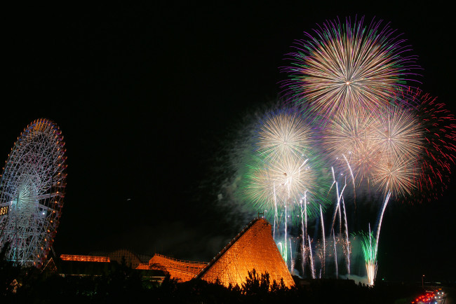 Обои картинки фото разное, салюты, фейерверки, салют, праздник, вечер