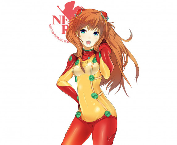 Обои картинки фото аниме, evangelion, asuka, langley