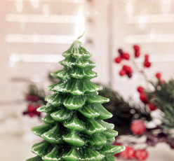 Картинка праздничные новогодние+свечи елочка свеча