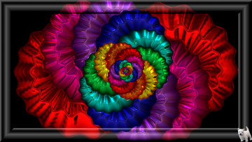 обоя 3д графика, fractal , фракталы, узор, фон, цвета