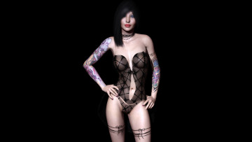 Картинка 3д+графика people+ люди девушка взгляд