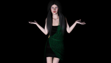 Картинка 3д+графика people+ люди взгляд девушка фон