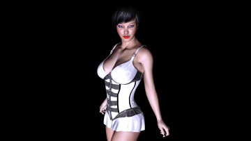 Картинка 3д+графика people+ люди взгляд девушка