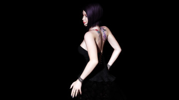 Картинка 3д+графика people+ люди взгляд девушка фон