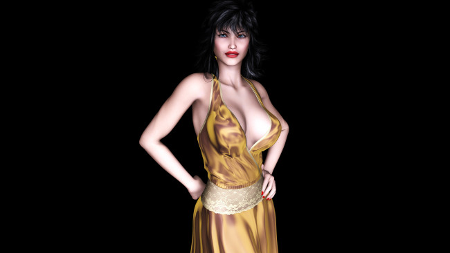 Обои картинки фото 3д графика, people , люди, фон, взгляд, девушка