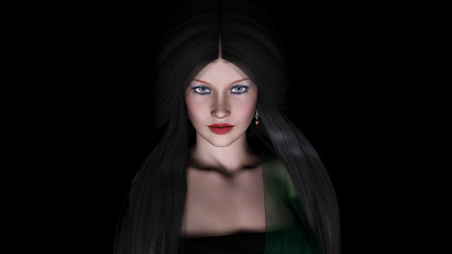 Обои картинки фото 3д графика, portraits , портрет, взгляд, фон, девушка