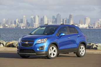 обоя автомобили, chevrolet, синий, 2015г, us-spec, trax