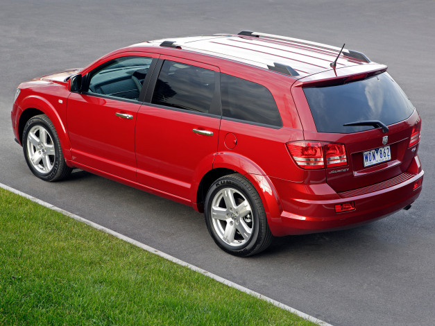 Обои картинки фото автомобили, dodge, rt, au-spec, красный, journey, jc