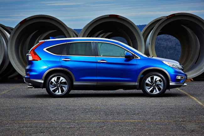 Обои картинки фото автомобили, honda, синий, 2014г, rm, au-spec, cr-v