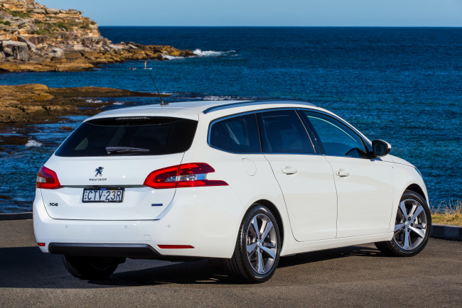 Обои картинки фото автомобили, peugeot, 2014г, au-spec, sw, 308, светлый