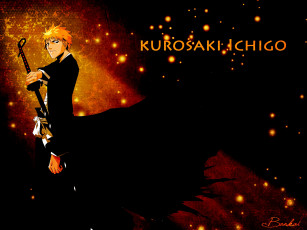 Картинка аниме bleach ichigo shinigami kurosaki меч bankai шинигами банкай