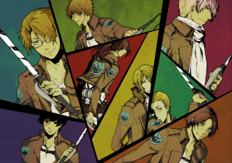 Картинка аниме hetalia +axis+powers парни коллаж лезвия форма оружие