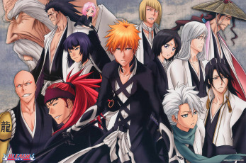 Картинка аниме bleach персонажи блич