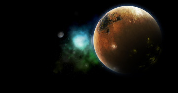 Картинка космос арт галактика вселенная звезды планеты