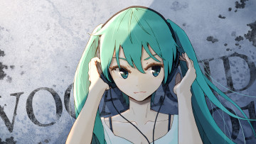 Картинка аниме vocaloid девочка арт hatsune miku tagme artist