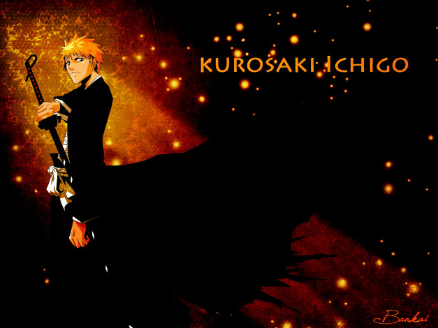 Обои картинки фото аниме, bleach, ichigo, shinigami, kurosaki, меч, bankai, шинигами, банкай