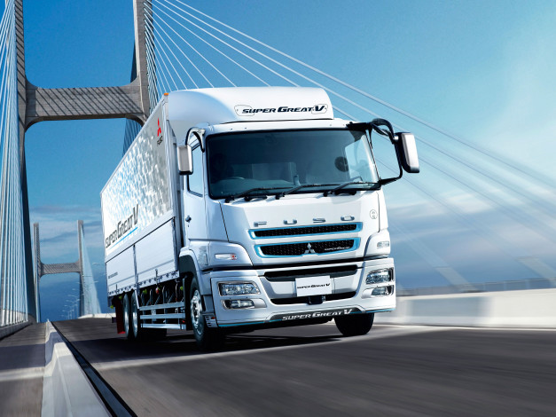 Обои картинки фото автомобили, mitsubishi, great, super, fuso
